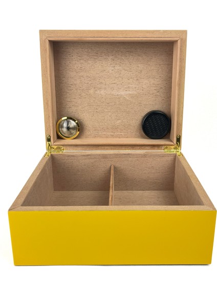 Puro Saklama Kutusu - Humidor Sarı/kareli modelleri