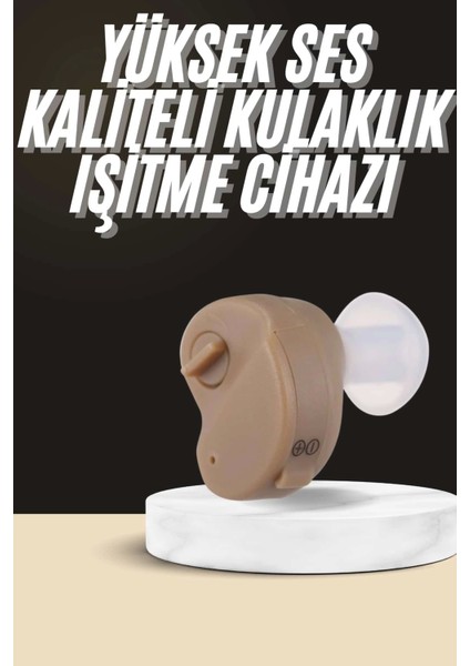 Mini Kulak Içi Işitme Cihazı Tekli Pilli Uzun Ömürlü Ses Kaliteli