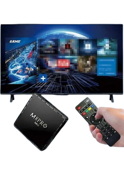 M8 Pro Mını 4 8 10 K Hd Hdr Android Tv 5g Retro 10000 Oyunlu