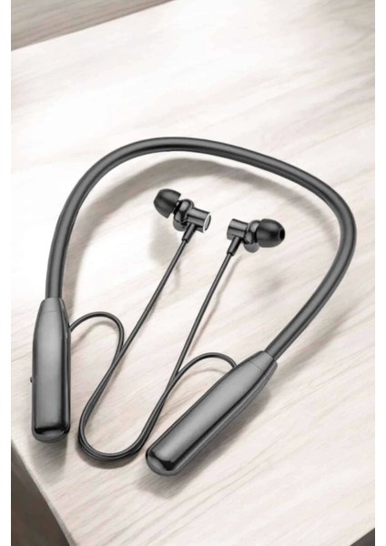 Boyun Askılı Bluetooth Kulaklık Uzun Şarj Süreli Dijital Göstergeli Kablolu