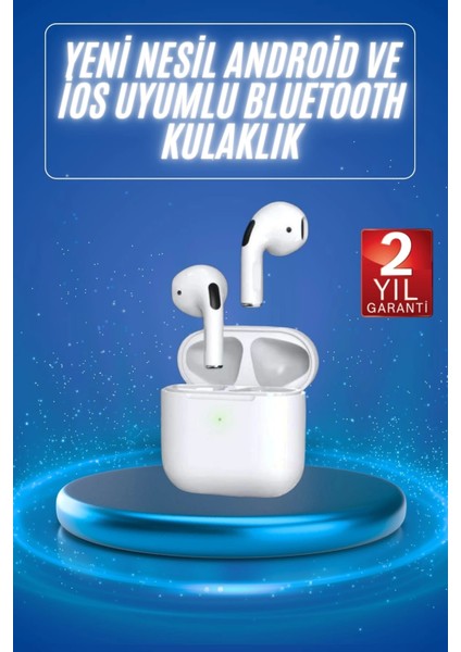 4.nesil Bluetooth Kulaklık Yüksek Ses Kaliteli Dokunmatik Kontrol Özellikli