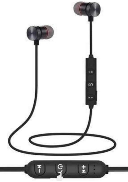 Bluetooth Bağlantılı Kablolu Mıknatıslı Sport Kulaklık