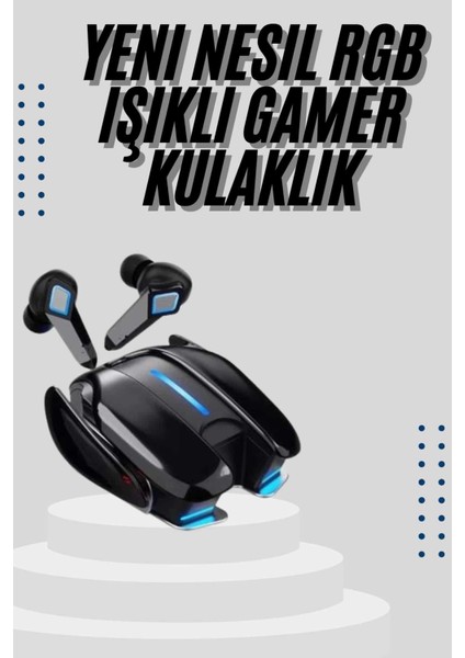 Gamer Kulaklık Gecikme Yapmaz Yüksek Ses Kaliteli Kablosuz Bluetooth Kulaklık