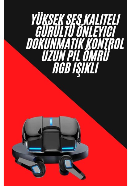Gamer Kulaklık Gecikme Yapmaz Yüksek Ses Kaliteli Kablosuz Bluetooth Kulaklık