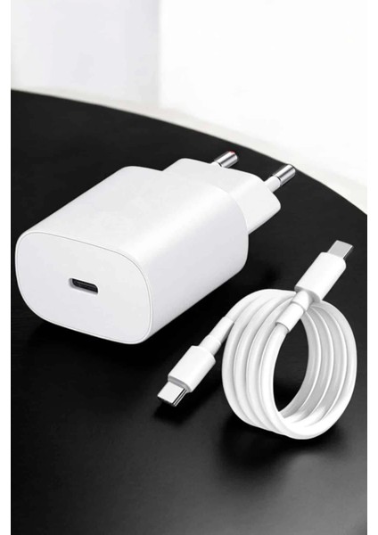 Şarj Aleti Ios 15/15 Pro Max Uyumlu Şarj Adaptörü ve Kablosu