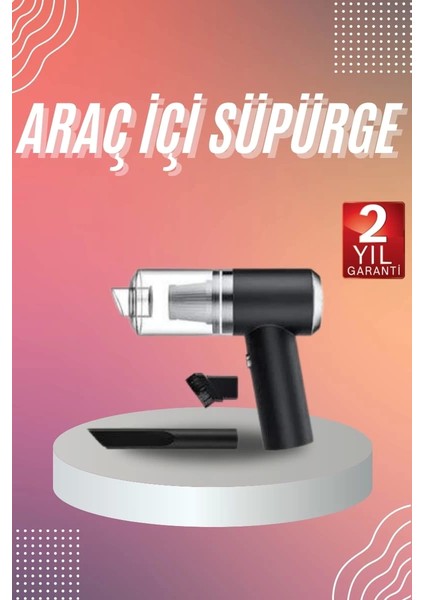 Şarjlı Çok Fonksiyonlu El Süpürgesi Mini Vakumlu Araç Süpürgesi