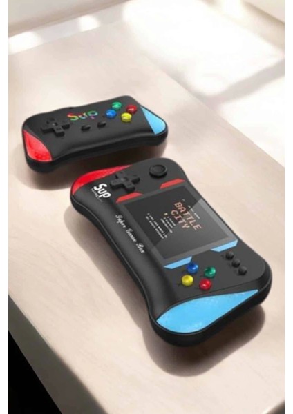 Retro 500 Oyunlu Nostaljik Oyunlu El Atari Gamebox Oyun Konsolu Çift Destekli