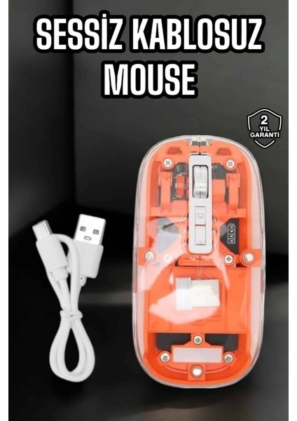 Kablosuz Mouse Fare 5.0 Bluetooth Bağlantılı USB Girişli