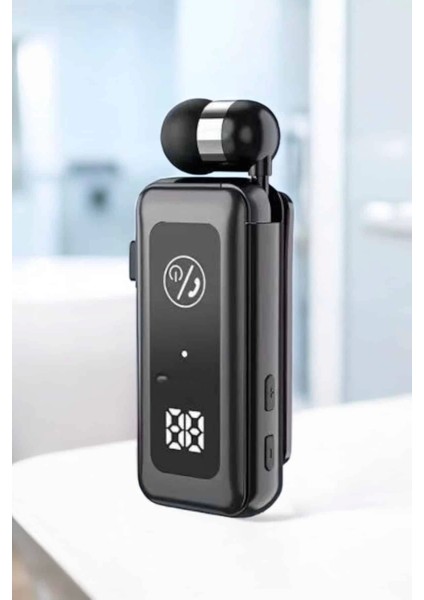 Kablolu Makaralı Bluetooth Kulaklık Uzun Pil Ömrü Dijital Göstergeli