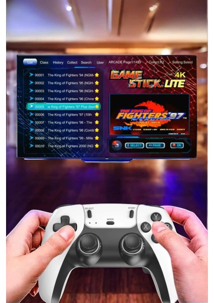Joystick Çift Kollu Oyun Kolu Retro Oyun Yüksek Çözünürlüklü 3D Game