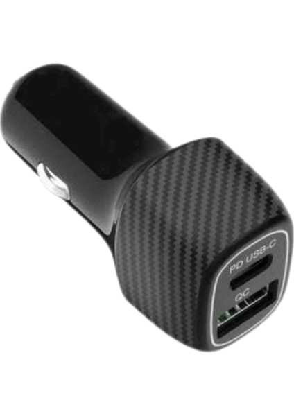38W USB Type-C Girişli Oto Çakmaklık Araç Içi Hızlı Şarj Çakmaklık Şarj Aleti