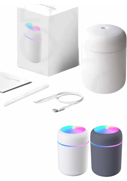 Humidifier LED Işıklı Mini Ortam Oda Kokusu Aromaterapi Buhardanlık