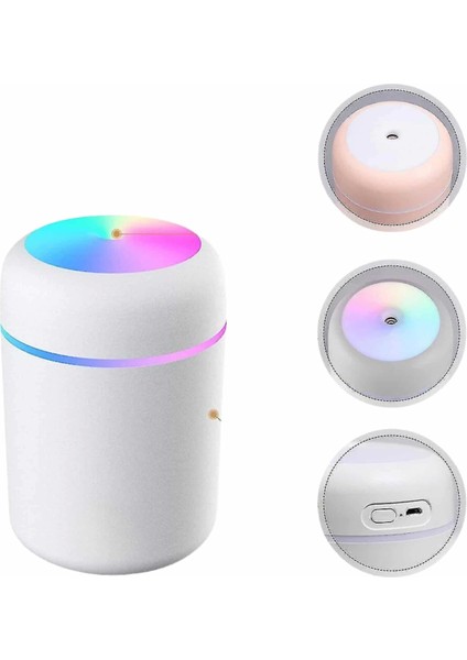 Humidifier LED Işıklı Mini Ortam Oda Kokusu Aromaterapi Buhardanlık