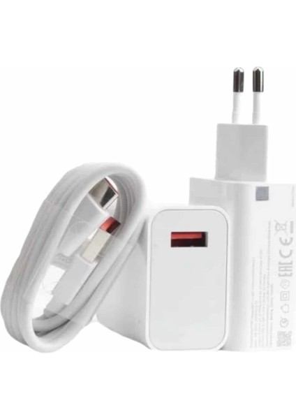 Beyaz Ultra Plus Hızlı Şarj Seti Şarj Adaptörü ve Kablosu 67W