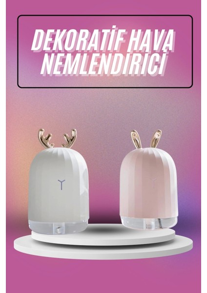 Hava Nemlendirici Ultrasonik Aromaterapi Difüzör Tavşan Nemlendirici
