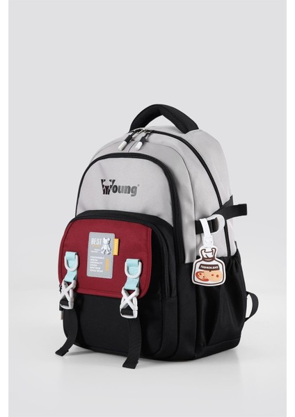 Ortopedik ve Suya Dayanıklı Siyah Okul Sırt Çantası (51944)