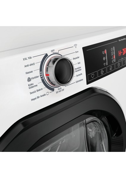 Hreh 9A2TBE-17 9 kg Wi-Fi + Bluetooth Bağlantılı Isı Pompalı Kurutma Makinesi