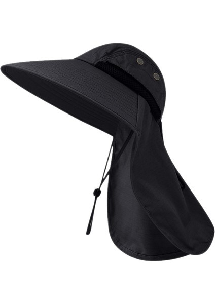 Geniş Ağzına Kadar Güneş Şapka Hızlı Kurutma Uv Koruma Plaj Bej Için Boyun Kanat Kapağı ile (Yurt Dışından)