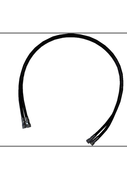 Komatsu Basınçlı Hidrolik Ikiz Hortum 1/2 3/4 Unf 1.70 Cm.düz Rekor Tekstil Örgülü