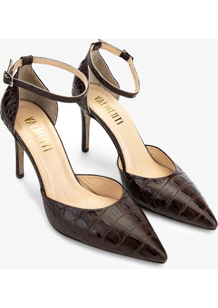 Kadın Kahverengi Topuklu Ayakkabı 1074 2305 Bn Ayk Y25 Kahve Tmsh fiyatları