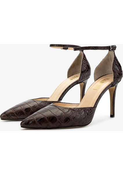 Kadın Kahverengi Topuklu Ayakkabı 1074 2305 Bn Ayk Y25 Kahve Tmsh fırsatları