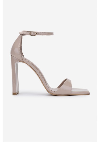 Kadın Bej Rugan Topuklu Ayakkabı 1096 9483 Bn Ayk Y25 Nude Krsk Rgn