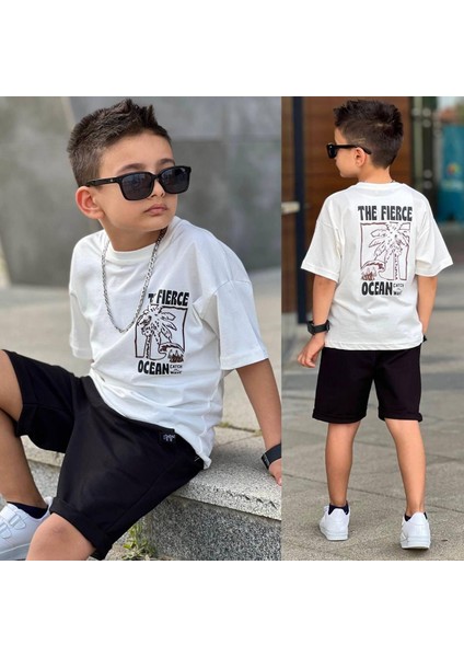 Erkek Çocuk Kısa Kol Şort Takım 4-12 Yaş Arası Yazlık Takım Bluz+Şort 11695BE modelleri