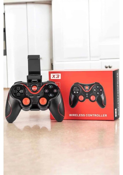 Game Stick Android Uyumlu Gamepad X3 Standlı Oyun Kolu Bluetooth Bağlantılı