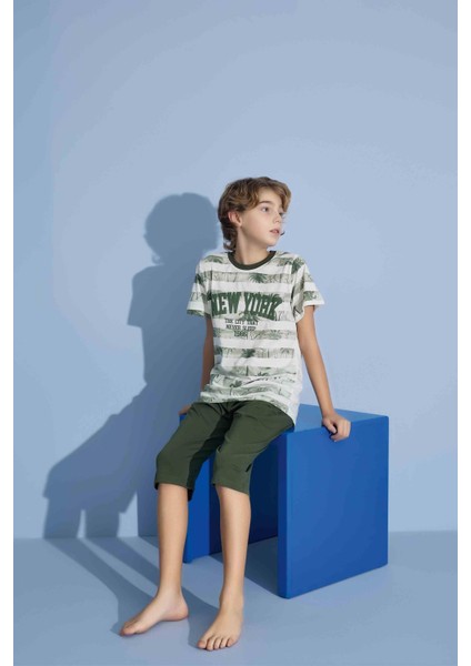 Erkek Çocuk Bermude Kısa Kol Şort Takım 3927Y modelleri