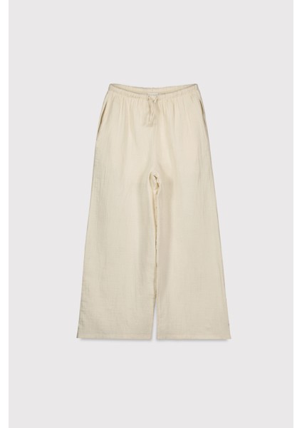 Geniş Paça Müslin Pantolon
