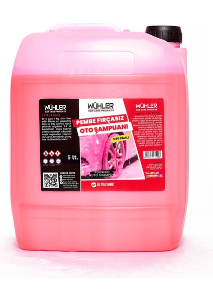 Pembe Fırçasız Oto Şampuanı 20 Lt