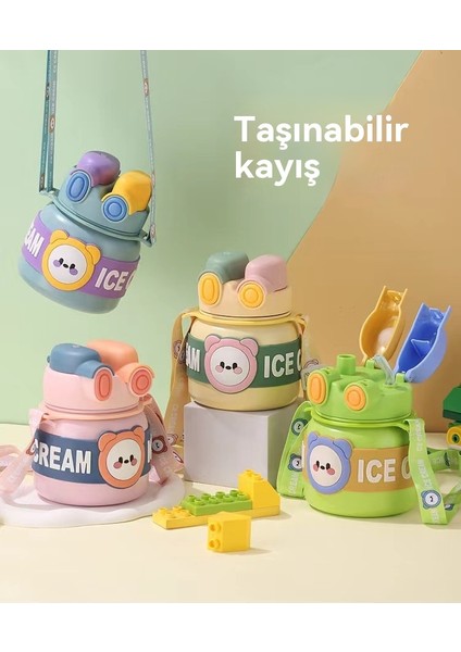 Sevimli Karikatür 316 Paslanmaz Çelik Çift Içme Ağzı Tasarımı Su (Yurt Dışından)
