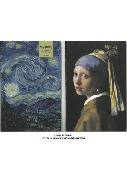 777-271 Mystery 16X24 Iplik Dikişli Noktalı Defter 56 Yp