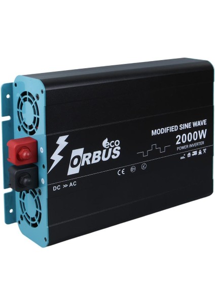 MSE2000W Eco Modified Sinus 12 Volt 2000 Watt Invertör