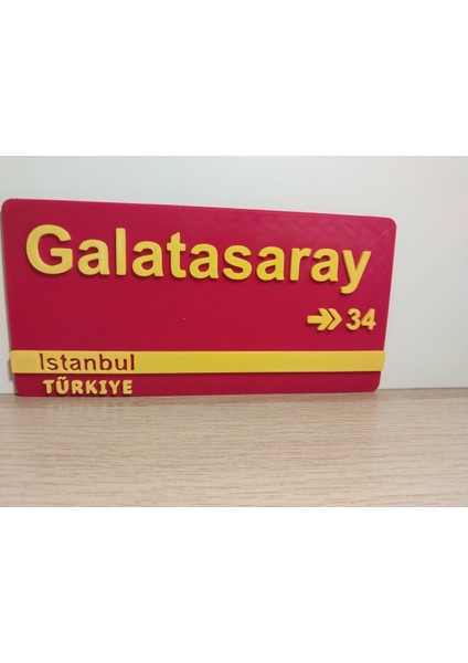 Galatasaray Duvar Süsü Şehir Tabelası