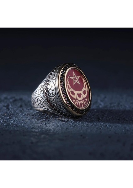 Oval Gravür 925 Ayar Gümüş Yüzük