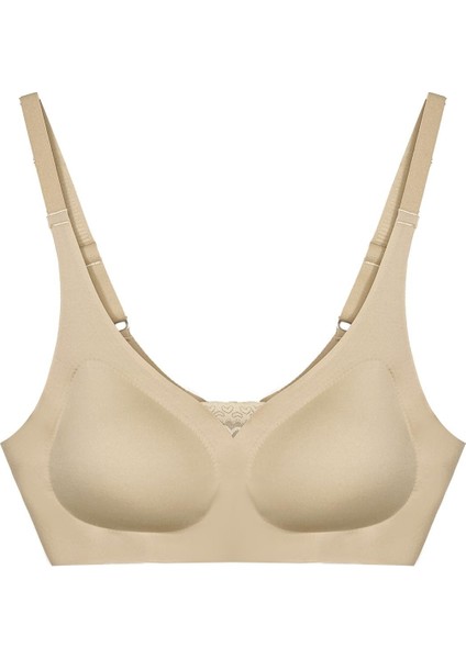 Ten Lazer Kesim Dikişsiz Sütyen Çıkarılabilir Pedli Hayalet Sütyen Dantel Detay Ayarlanabilir Askı