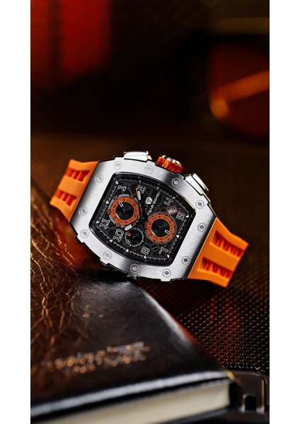 Elemental Series – Takvim Fonksiyonlu Çelik Saat TB8204Q Silver - Turuncu fiyatları