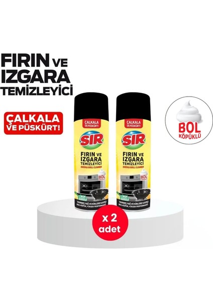 Fırın ve Izgara Temizleyici Köpük 500 ml 2'li