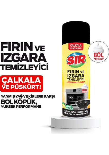 Fırın ve Izgara Temizleyici Köpük 500 ml 2'li fırsatları