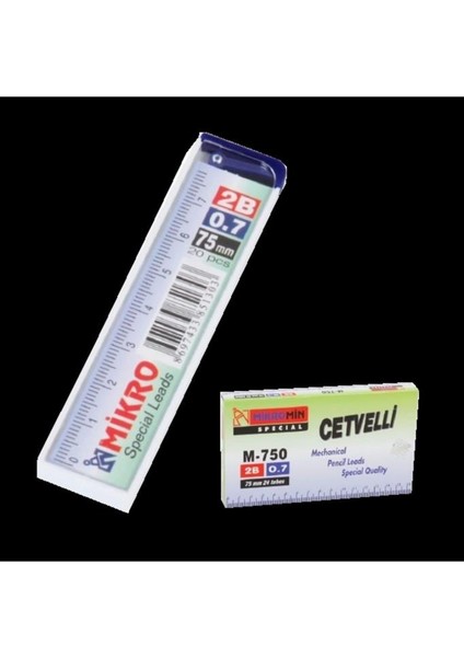 Min Uç M-750 0.7 mm Cetvelli 75 mm - 24 Adet