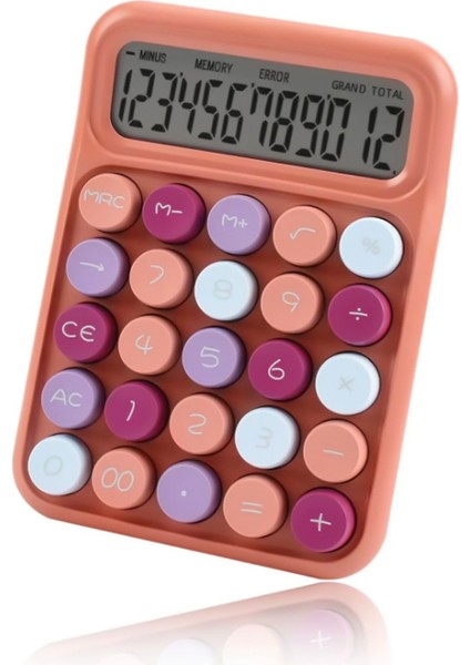 Runzon Renkli Elektronik Hesap Makinesi Pembe RZ817