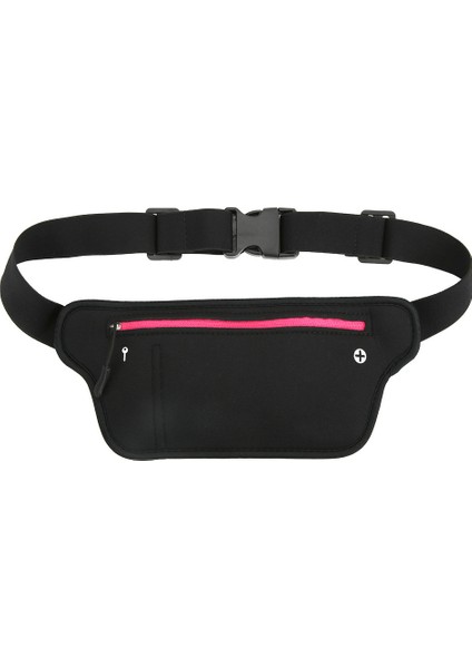 Açık Hava Neoprene Spor Koşu Dar Bel Çantası Paketi Mağaza Telefon Cüzdangül Kırmızısı (Yurt Dışından)