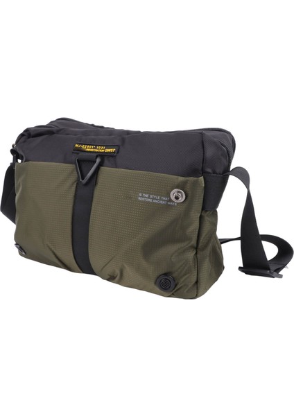 Yeşil Adam Omuzdan Askili Çanta Oxford Kumaş Çok Katmanlı Su Geçirmez Omuzdan Askili Çanta Messenger Satchel Çanta (Yurt Dışından)