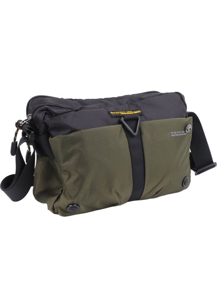 Yeşil Adam Omuzdan Askili Çanta Oxford Kumaş Çok Katmanlı Su Geçirmez Omuzdan Askili Çanta Messenger Satchel Çanta (Yurt Dışından)