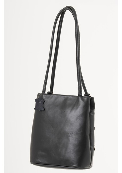 Sophia Siyah Hakiki Deri Kadın El Omuz ve Sırt Çantası indirimleri