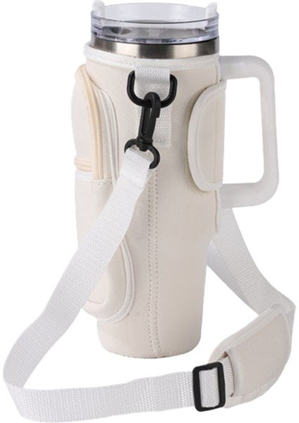 Su Şişe Çantası Anti Kayma Taşınabilir Çift Katmanlar Su Şişesi Tutucu Kolu Için Fit 40 Oz Yalıtımlıdaklar Kayısı (Yurt Dışından)