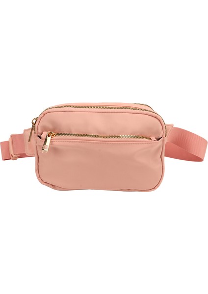 Bel Çantası Moda Büyük Kapasiteli Oxford Kumaş Kalça Bum Göğüs Çantası Koşu Yürüyüş Seyahat Egzersiz Pembe (Yurt Dışından)