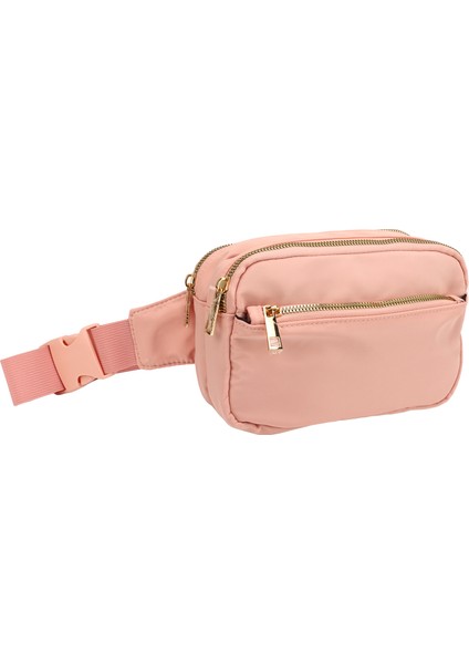 Bel Çantası Moda Büyük Kapasiteli Oxford Kumaş Kalça Bum Göğüs Çantası Koşu Yürüyüş Seyahat Egzersiz Pembe (Yurt Dışından)