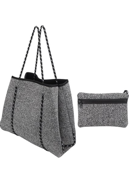 Açık Hava Neoprene Delikli Plaj Çantası Büyük Kapasiteli Günlük Anne El Askılı Alışveriş Çantasıgrinj (Yurt Dışından)